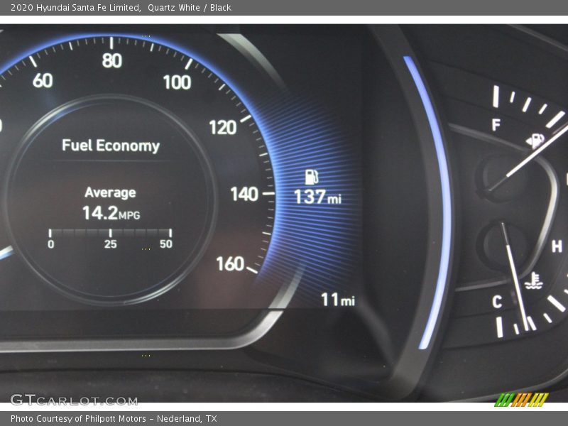 Quartz White / Black 2020 Hyundai Santa Fe Limited