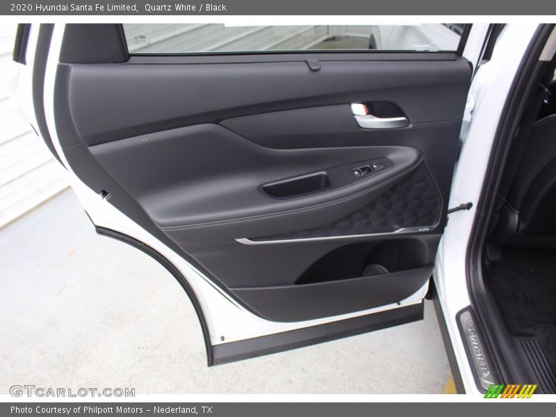 Quartz White / Black 2020 Hyundai Santa Fe Limited