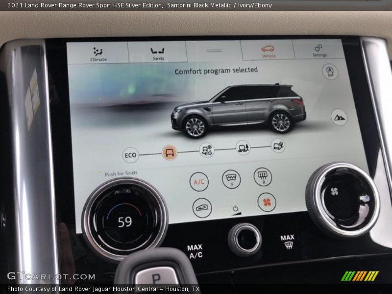 Santorini Black Metallic / Ivory/Ebony 2021 Land Rover Range Rover Sport HSE Silver Edition