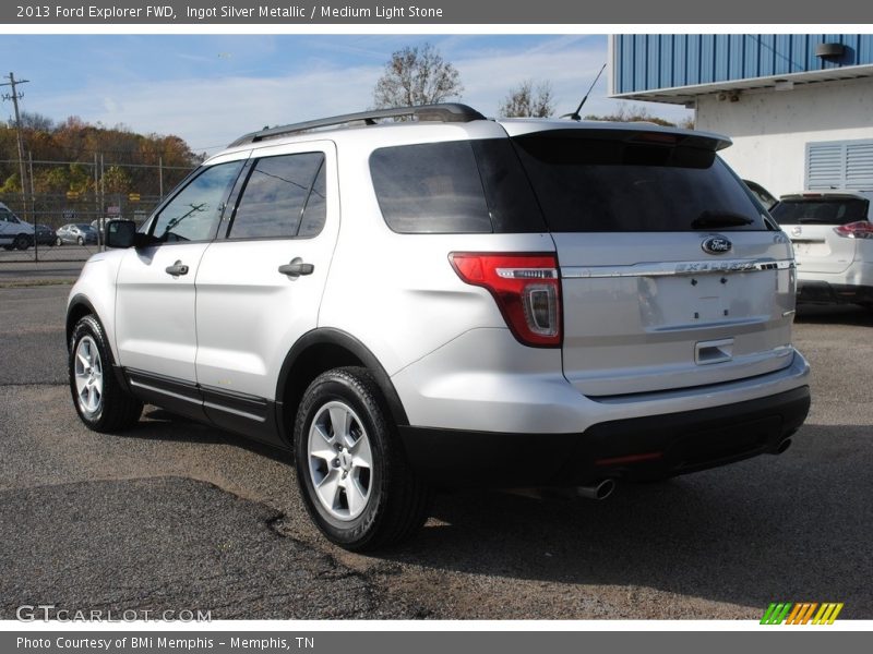 Ingot Silver Metallic / Medium Light Stone 2013 Ford Explorer FWD