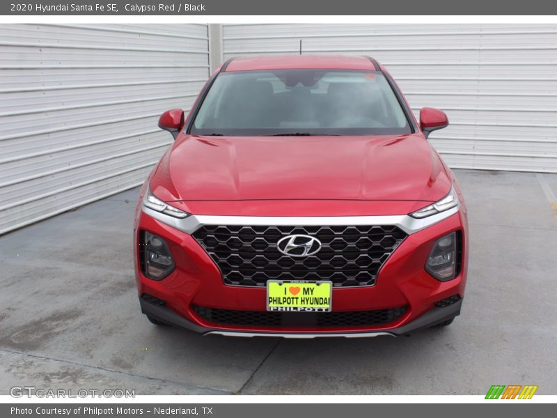 Calypso Red / Black 2020 Hyundai Santa Fe SE