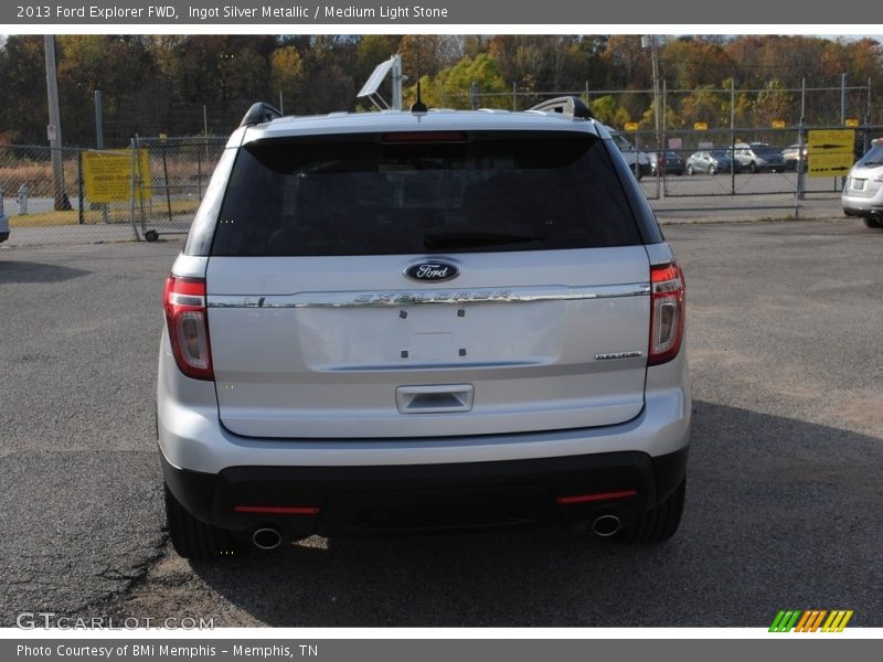Ingot Silver Metallic / Medium Light Stone 2013 Ford Explorer FWD