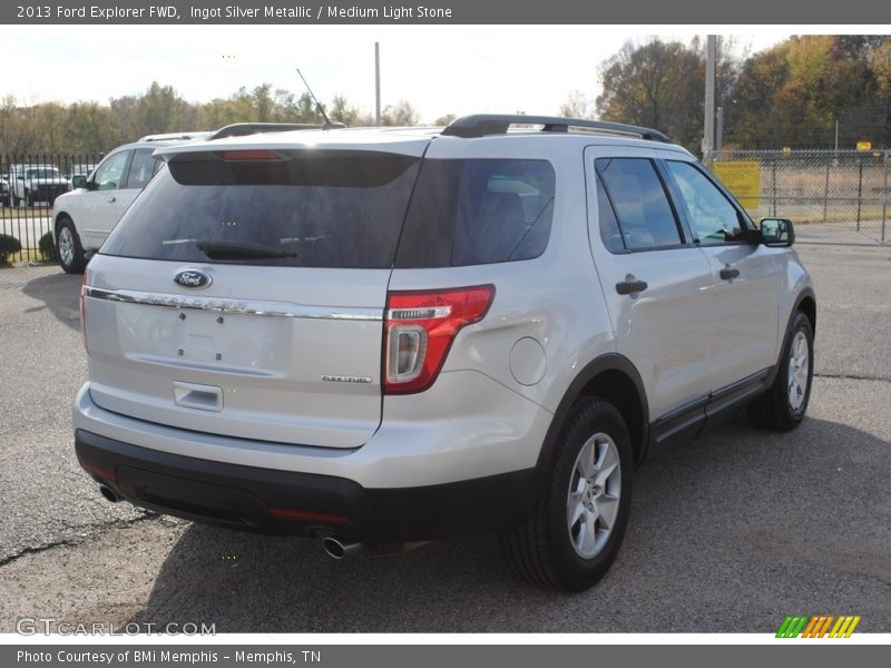 Ingot Silver Metallic / Medium Light Stone 2013 Ford Explorer FWD