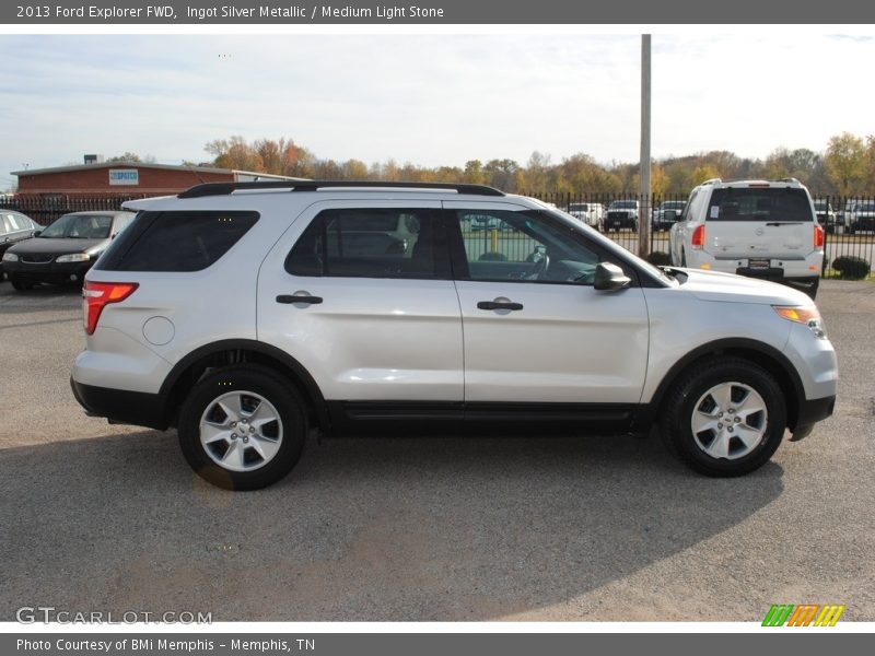 Ingot Silver Metallic / Medium Light Stone 2013 Ford Explorer FWD