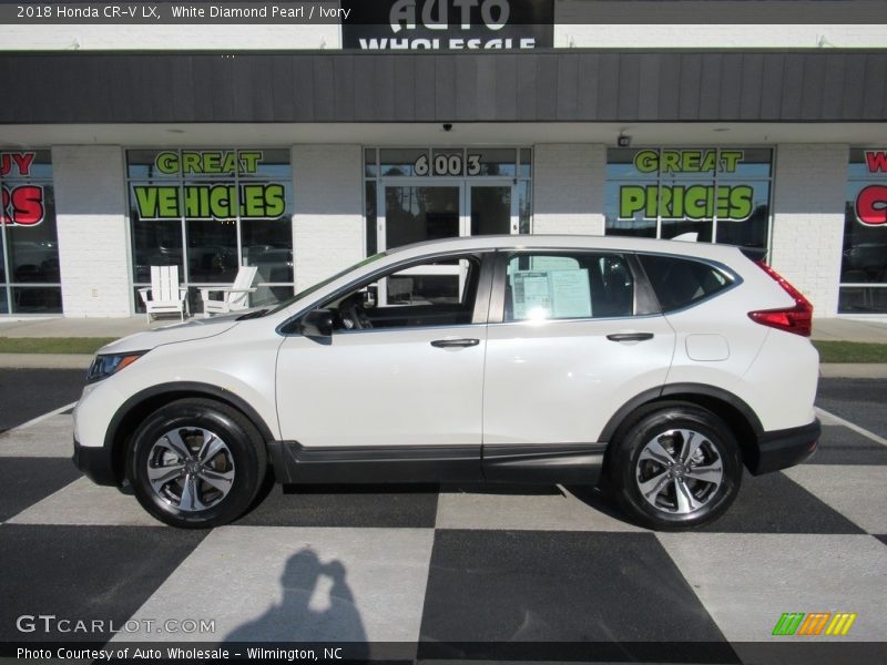 White Diamond Pearl / Ivory 2018 Honda CR-V LX