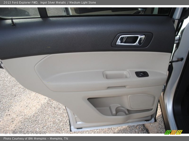 Ingot Silver Metallic / Medium Light Stone 2013 Ford Explorer FWD