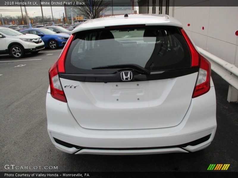 White Orchid Pearl / Black 2018 Honda Fit LX