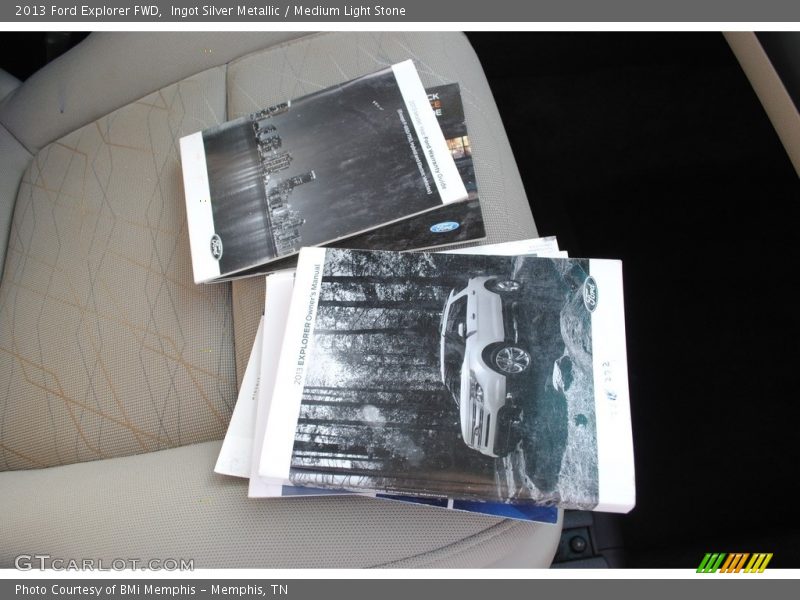 Ingot Silver Metallic / Medium Light Stone 2013 Ford Explorer FWD