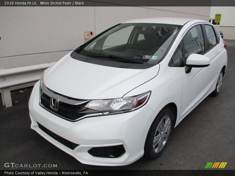 White Orchid Pearl / Black 2018 Honda Fit LX