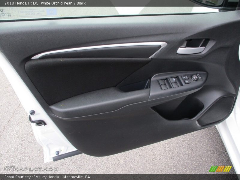 White Orchid Pearl / Black 2018 Honda Fit LX