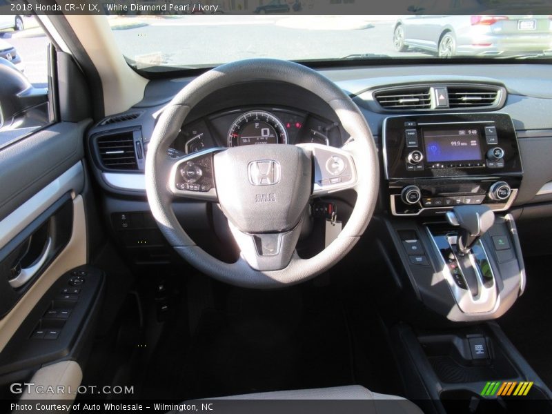 White Diamond Pearl / Ivory 2018 Honda CR-V LX