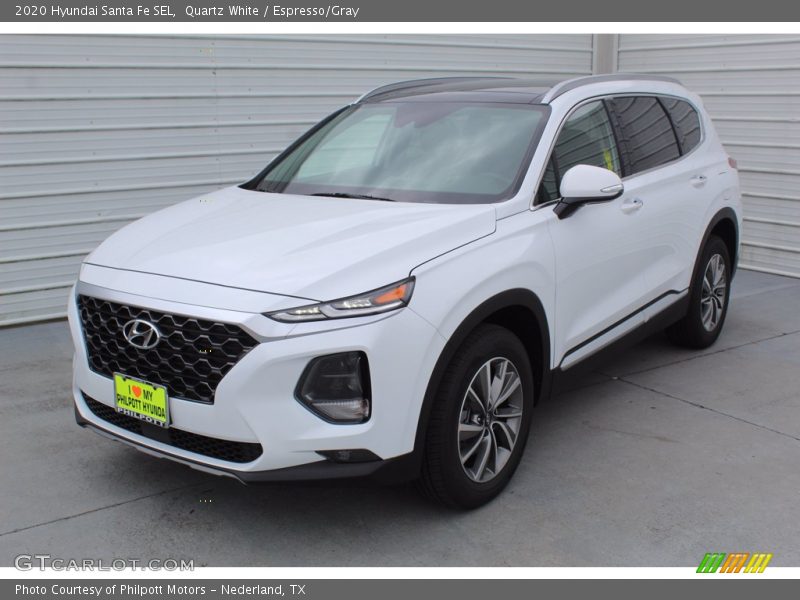 Quartz White / Espresso/Gray 2020 Hyundai Santa Fe SEL