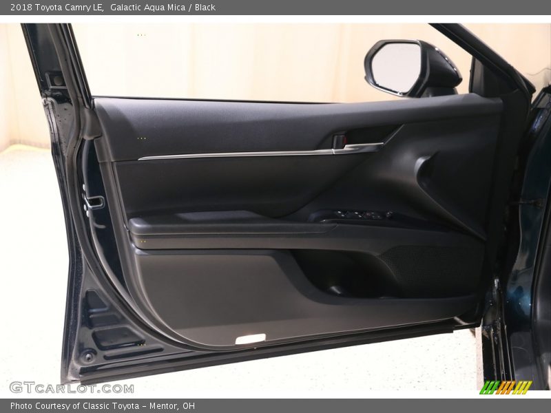 Galactic Aqua Mica / Black 2018 Toyota Camry LE