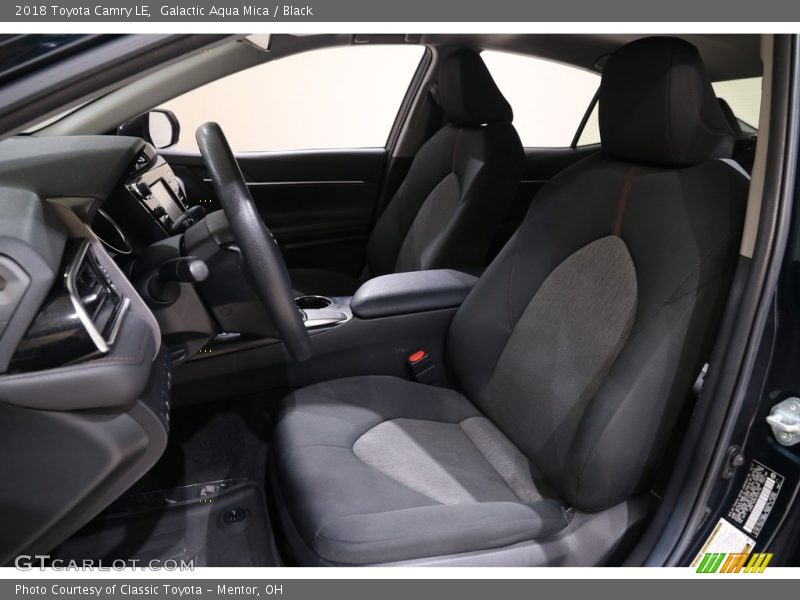 Galactic Aqua Mica / Black 2018 Toyota Camry LE