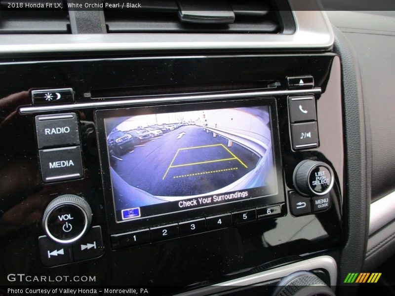 White Orchid Pearl / Black 2018 Honda Fit LX
