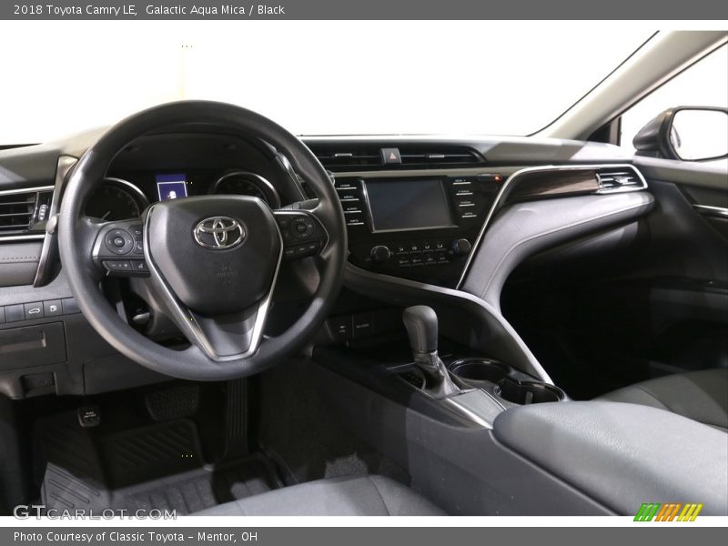 Galactic Aqua Mica / Black 2018 Toyota Camry LE