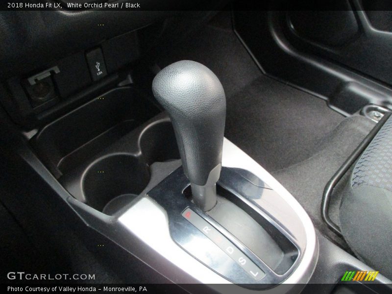 White Orchid Pearl / Black 2018 Honda Fit LX