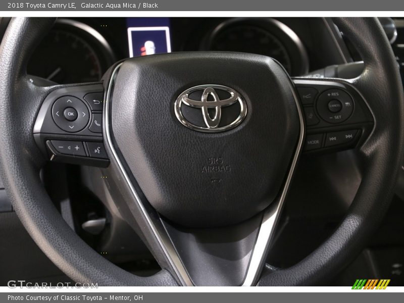 Galactic Aqua Mica / Black 2018 Toyota Camry LE