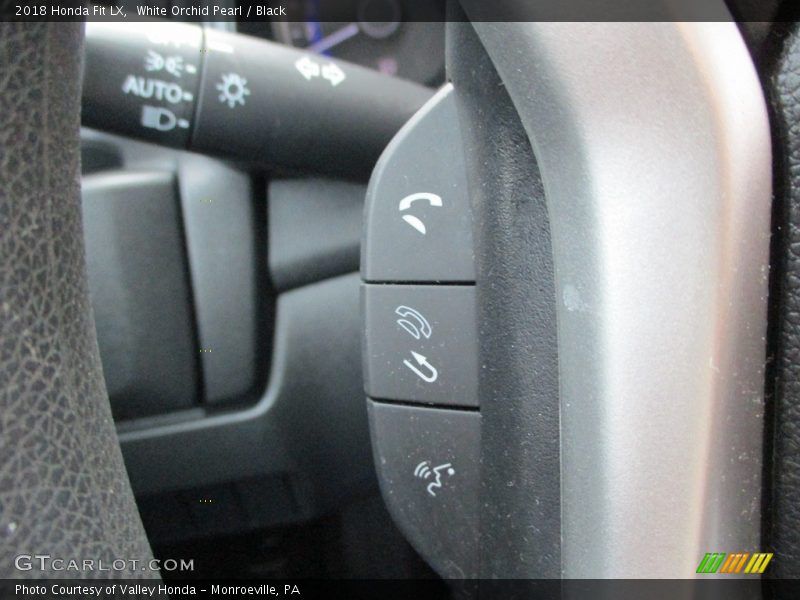 White Orchid Pearl / Black 2018 Honda Fit LX