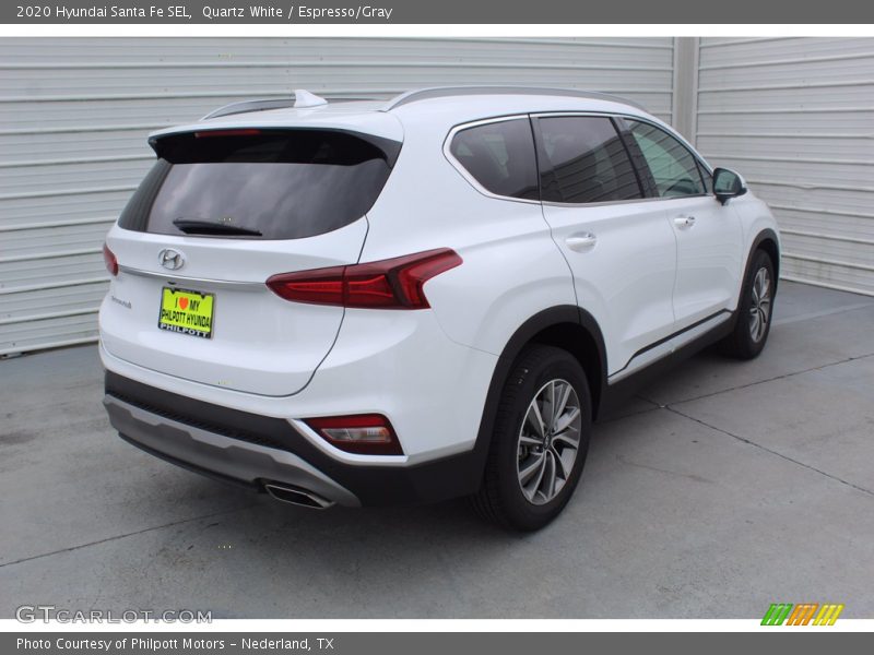 Quartz White / Espresso/Gray 2020 Hyundai Santa Fe SEL