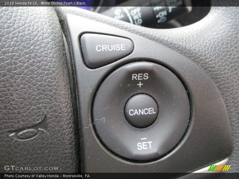 White Orchid Pearl / Black 2018 Honda Fit LX