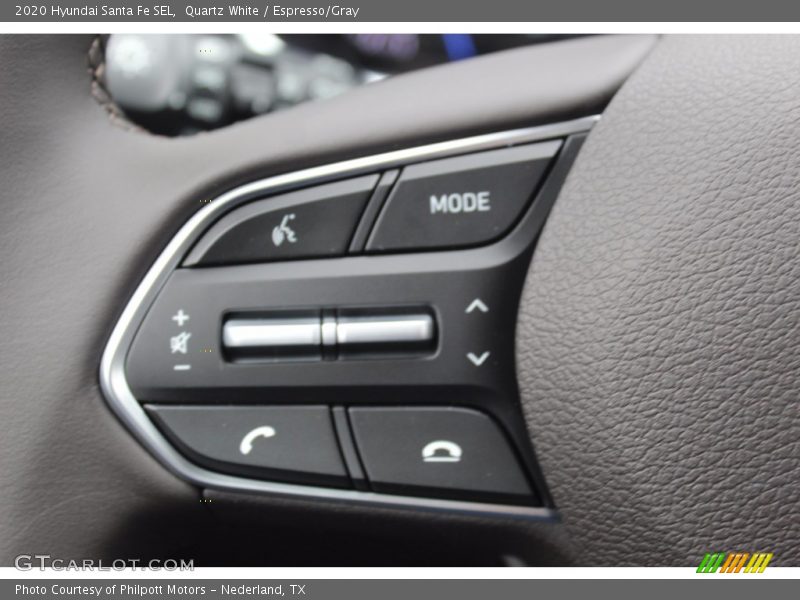 Quartz White / Espresso/Gray 2020 Hyundai Santa Fe SEL