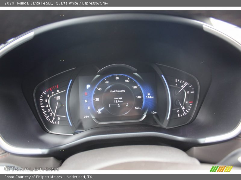 Quartz White / Espresso/Gray 2020 Hyundai Santa Fe SEL