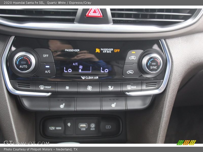 Quartz White / Espresso/Gray 2020 Hyundai Santa Fe SEL