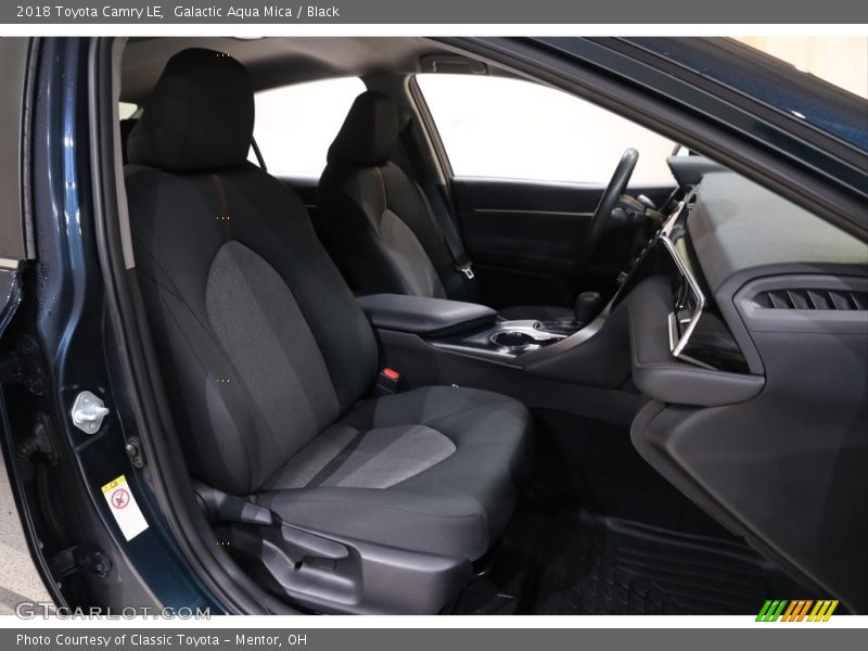 Galactic Aqua Mica / Black 2018 Toyota Camry LE