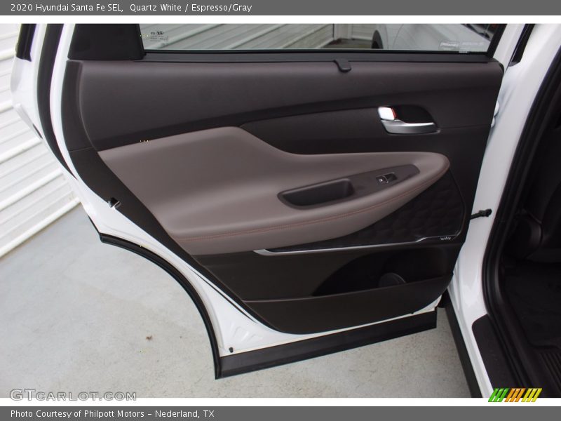 Quartz White / Espresso/Gray 2020 Hyundai Santa Fe SEL