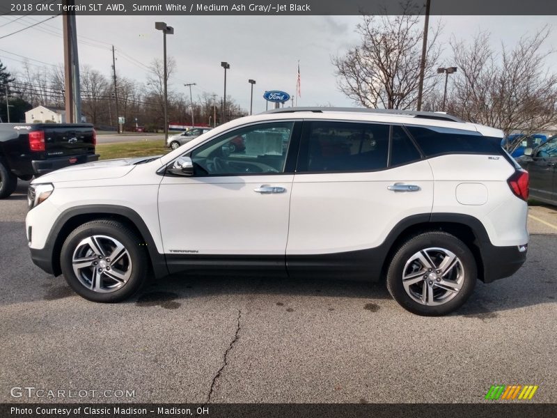 Summit White / Medium Ash Gray/­Jet Black 2018 GMC Terrain SLT AWD