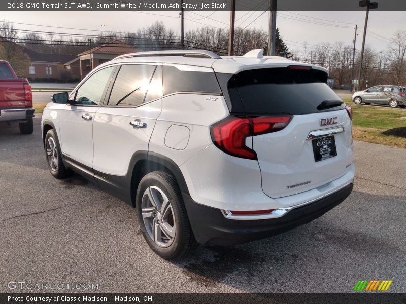 Summit White / Medium Ash Gray/­Jet Black 2018 GMC Terrain SLT AWD