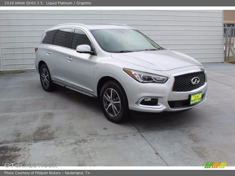 Liquid Platinum / Graphite 2018 Infiniti QX60 3.5