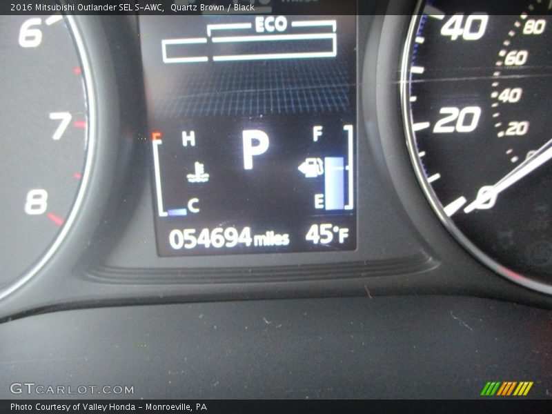 Quartz Brown / Black 2016 Mitsubishi Outlander SEL S-AWC