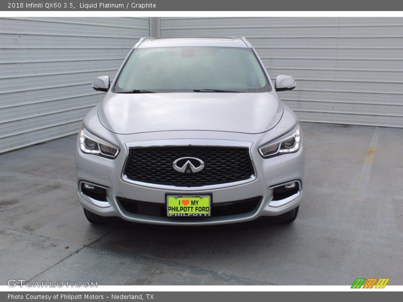 Liquid Platinum / Graphite 2018 Infiniti QX60 3.5