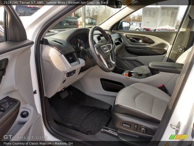 Summit White / Medium Ash Gray/­Jet Black 2018 GMC Terrain SLT AWD