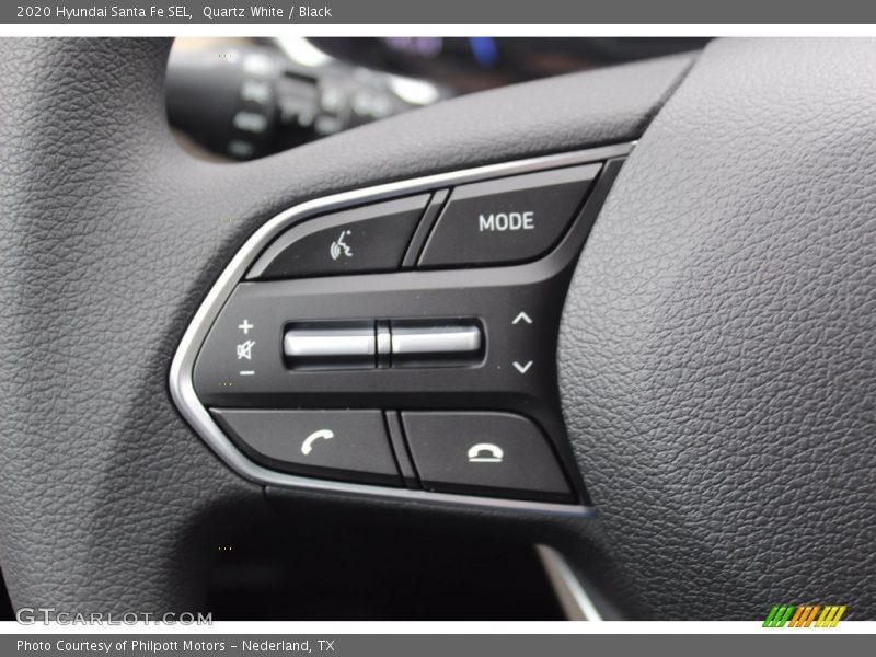 Quartz White / Black 2020 Hyundai Santa Fe SEL
