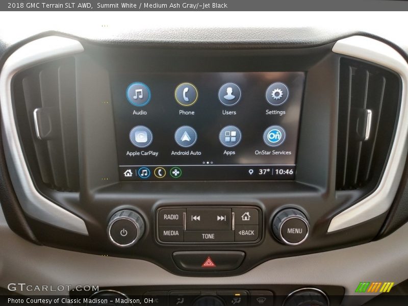 Summit White / Medium Ash Gray/­Jet Black 2018 GMC Terrain SLT AWD