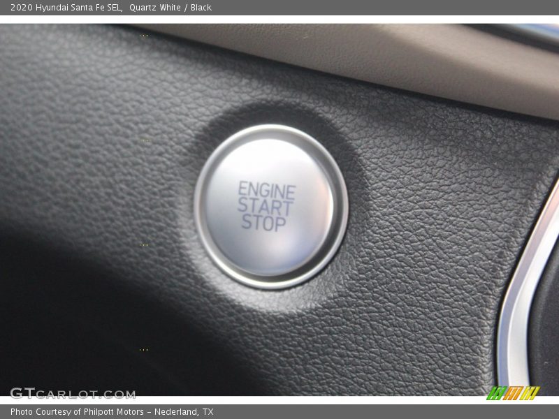 Quartz White / Black 2020 Hyundai Santa Fe SEL