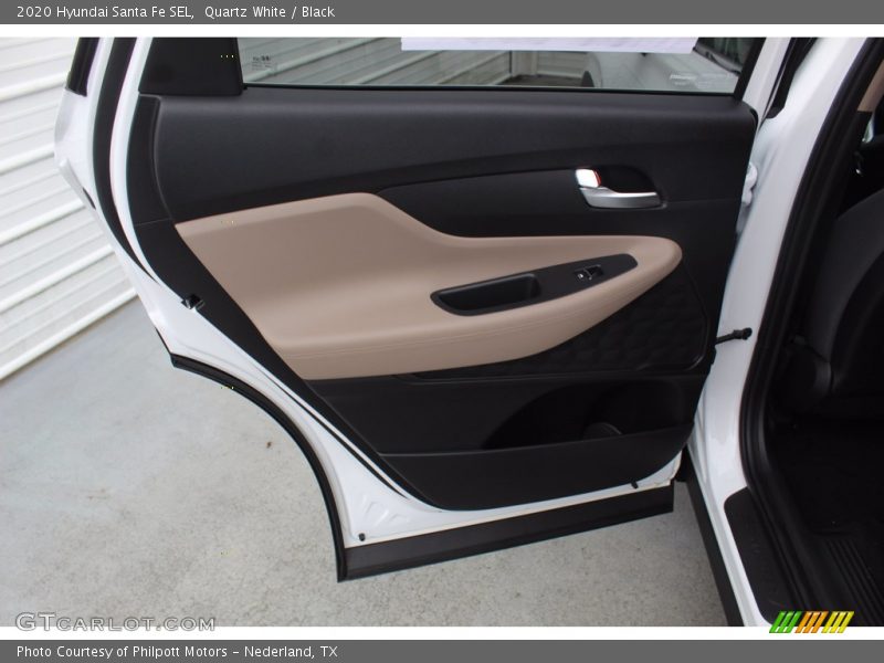 Quartz White / Black 2020 Hyundai Santa Fe SEL
