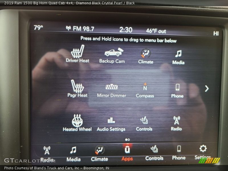 Diamond Black Crystal Pearl / Black 2019 Ram 1500 Big Horn Quad Cab 4x4