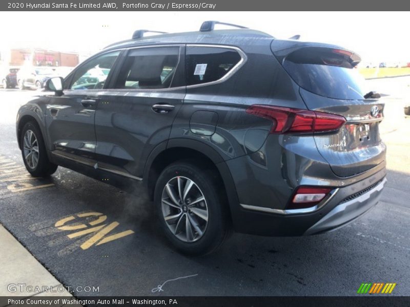 Portofino Gray / Espresso/Gray 2020 Hyundai Santa Fe Limited AWD