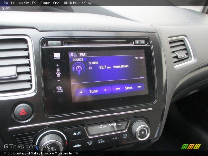 Audio System of 2014 Civic EX-L Coupe