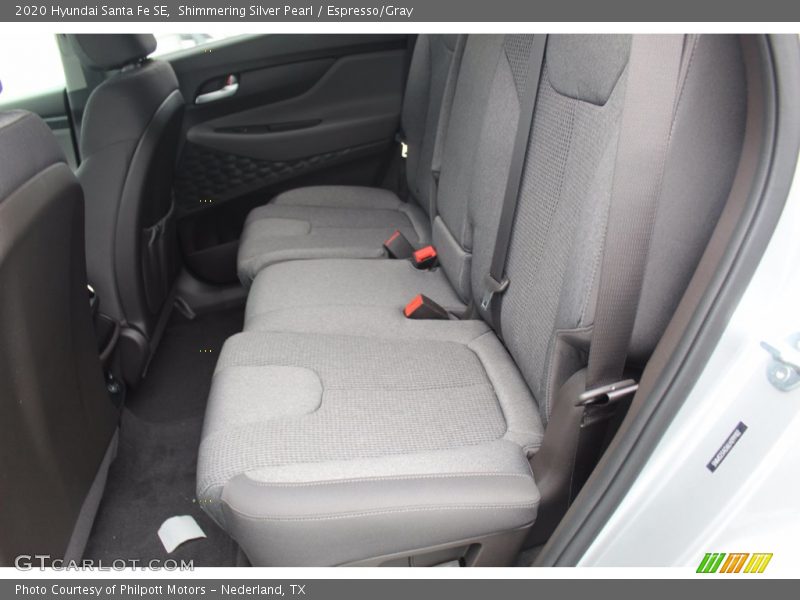 Shimmering Silver Pearl / Espresso/Gray 2020 Hyundai Santa Fe SE