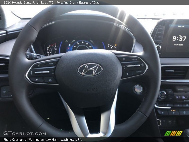 Portofino Gray / Espresso/Gray 2020 Hyundai Santa Fe Limited AWD
