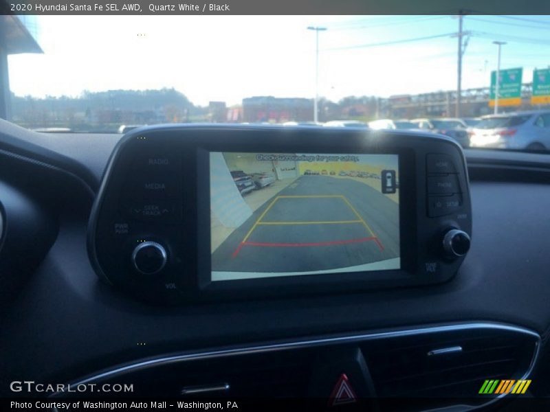 Quartz White / Black 2020 Hyundai Santa Fe SEL AWD