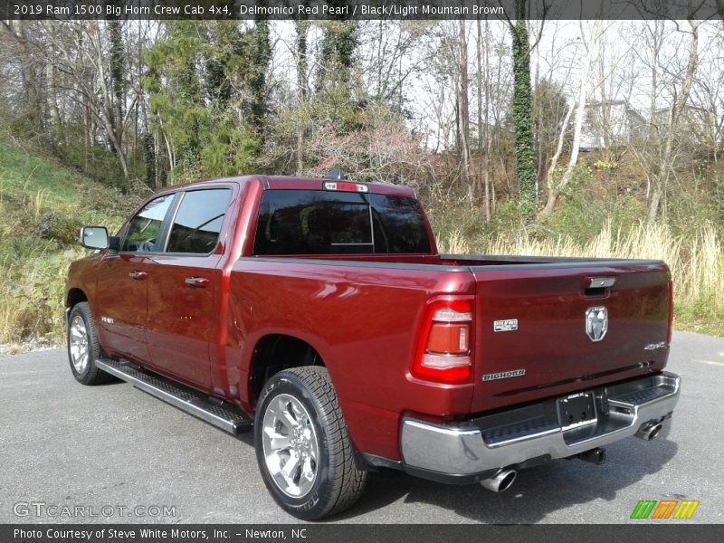 Delmonico Red Pearl / Black/Light Mountain Brown 2019 Ram 1500 Big Horn Crew Cab 4x4