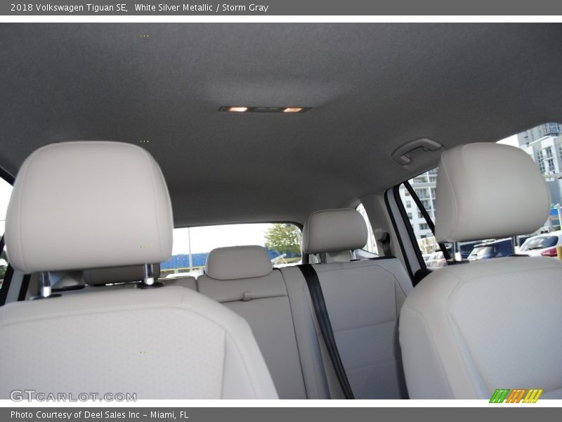 White Silver Metallic / Storm Gray 2018 Volkswagen Tiguan SE
