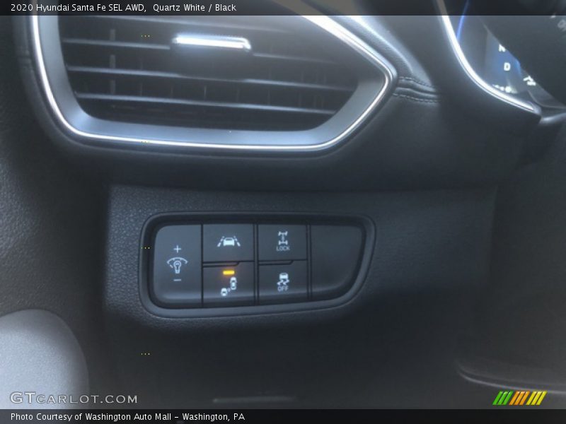 Quartz White / Black 2020 Hyundai Santa Fe SEL AWD