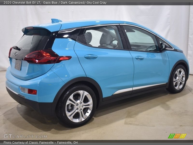Oasis Blue / Dark Galvanized/­Sky Cool Gray 2020 Chevrolet Bolt EV LT